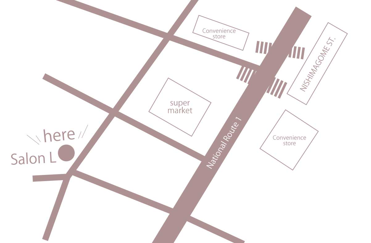 サロンまでの地図